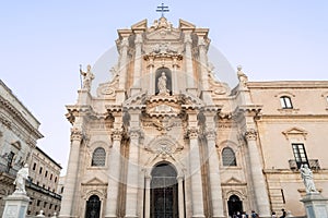 Duomo of Siracusa in Southern Sicily, Italy