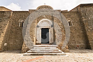 The Duomo of Sovana cathedral of Saints Peter and Paul is one of the most important Gothic Romanesque buildings of all Tuscany