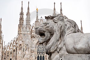 The Duomo Square in Milan, Italy
