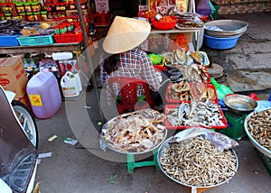 Traditional Vietnamese market