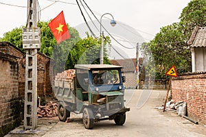 Aged rusty truck in Duong Lam