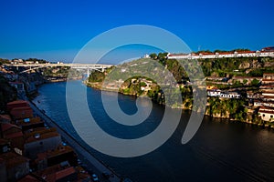 The Duoro River in a beautiful early spring day at Porto City in Portugal