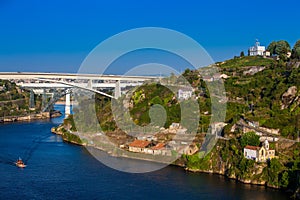 The Duoro River in a beautiful early spring day at Porto City in Portugal