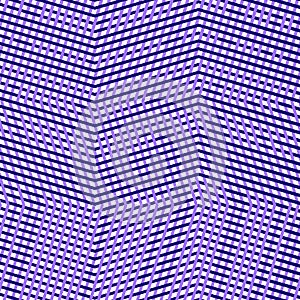 Duotone, 2-color geometric pattern of dense wavy lattice, grid. Interweaved, interlocking lineal, linear mesh pattern. Texture of