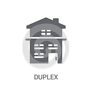 Duplex icon. Trendy Duplex logo concept on white background from