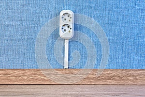 Duplex power outlet with copy space