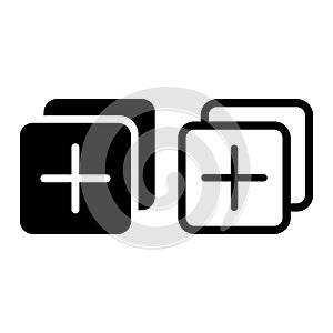 Duplicate icon. File symbol modern, simple, vector, icon for website design, mobile app, ui. Vector Illustration
