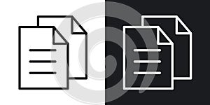 Duplicate vecor icon set