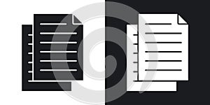 Duplicate vecor icon set