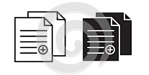 Duplicate vecor icon set