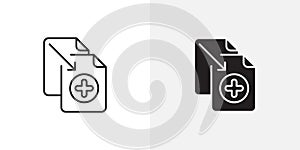 Duplicate vecor icon set