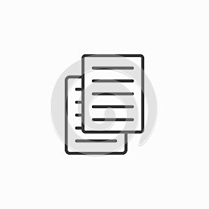 Duplicate vector icon set