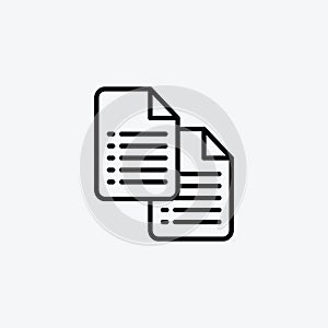 Duplicate vecor icon set