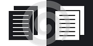 Duplicate vecor icon set