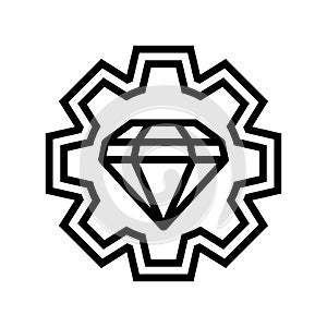 durable construction line icon vector illustration