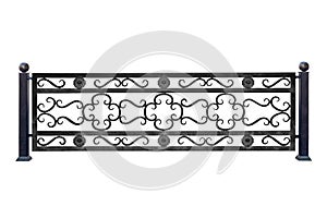 Durable decorative forged fence