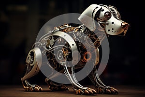 Durable Mechanical dog play. Generate Ai