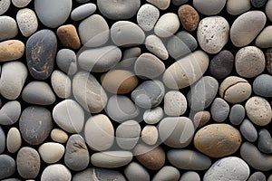 Durable Pebble concrete structure stones. Generate Ai