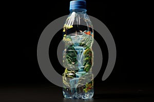 Durable Plastic water bottle. Generate Ai