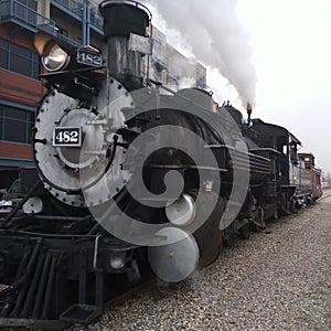 Durango Colorado and Silverton narrow gauge railroad. Steam Engine photo