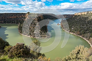 Duraton Canyon Natural Park in Segovia, Spain