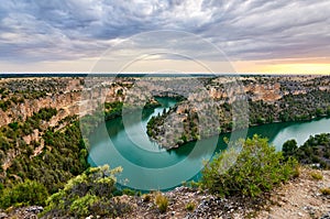 Duraton Canyon in Segovia, Spain