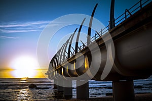 Durban Umhlanga Pier in sunrise