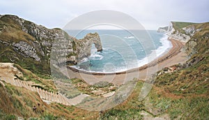 Durdle Door Beach Jurassic Coast Dorest uk photo