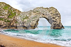 Durdle Door cliff. Dorset, England