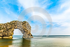 Durdle door in dorset. The beach at Durdle Door in dorset