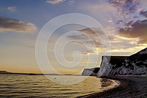 Durdle door - sunset - tourist place