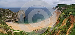 Durdle Door panorama - Dorset, England