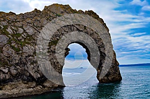 Durdle Door Rock formation arch