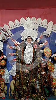 Durga Devi. The goddess of hindu religion