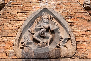 Durga goddess on front at Po N'gar Cham Sanctuary. photo