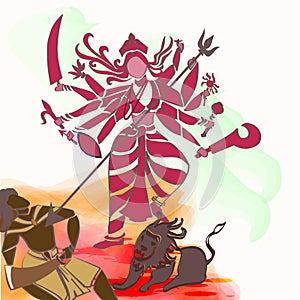 Durga Hindu goddess.