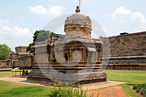 Durga or Mahishasurmardini shrine, Brihadisvara Temple complex, Gangaikondacholapuram, Tamil Nadu, India