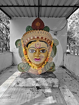 Durga mata sculpture at Bhavani Island, krishna, vijayawada
