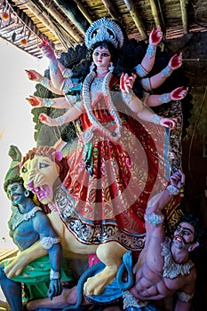 Durga Puja, also called Durgotsava, is an annual Hindu festival in the Indian subcontinent that reveres the goddess Durga