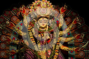Durga puja festival in calcutta in india
