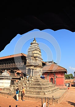 Durga Temple In Bhaktapur Durbar Square, Nepal.