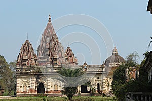 Durga temple side view, Rajnagar palatial complex ruins, Bihar,