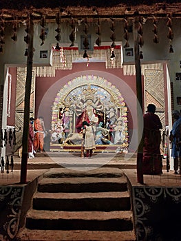 Durga thakur during Durga puja