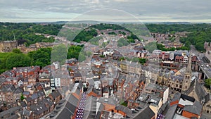 Durham aerial view, England, UK