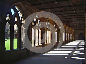 Durham Cathedral cloisters photo