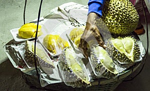 The durian on the beach