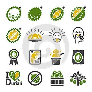 durian icon set