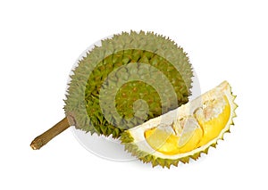 durian isolated on white background