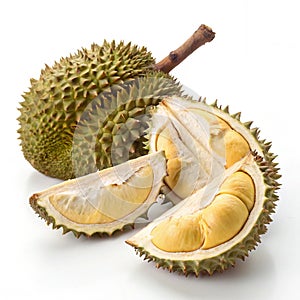 Durian isolated on white background