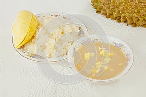 Durian sticky rice